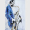 Ontworpen Modern Art Oil Painting Decorative Saxophone-Instrument voor Huisbinnenland