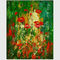Het kleurrijke Abstracte Bloemen Schilderen Met de hand geschilderd met Textuur Aangepaste Grootte of Kleur