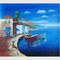 Het ontworpen Canvas van het Zeegezicht Mediterrane Olieverfschilderij Met de hand gemaakt door Paletmes