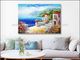 Met de hand geschilderde de Vakantiehaven van het Impressionisme Mediterrane Olieverfschilderij