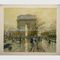 50x60cm Arc de Triomphe Oude de Straatolieverfschilderijen van Parijs van het Olieverfschilderijcanvas