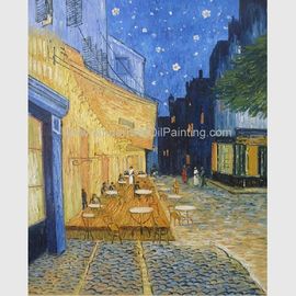 Van Gogh Cafe Terrace At-Nacht, Platteland Van Gogh Canvas Reproductions
