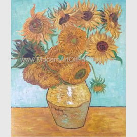Met de hand geschilderd Van Gogh Oil Reproduction, Vincent Sunflowers Still Life Oil-Schilderijen