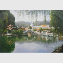 Met de hand geschilderde Claude Monet Oil Paintings Chinese Landscape-Olieverfschilderijen