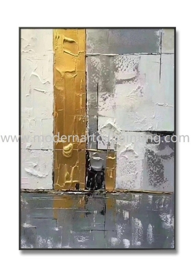 Abstracte Gouden 3D Art Paintings Canvas Decorative For-Bureaudecoratie