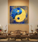 De met de hand geschilderde Verf van Canvas Moderne Art Oil Paintings Feng Shui voor Kabinetsdecoratie