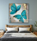 Het Canvas Moderne Stijl van vlinderart oil paintings colorful animal 80 X 80 Cm