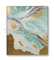 Met de hand geschilderd Abstract Art Canvas Paintings Flow Color-Goud voor Muurdecoratie