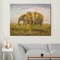 100% met de hand gemaakte de Liefdeolieverfschilderijen van de Familieolifant op Canvas Leuke Dierlijke Muur Art Mural voor Huisdecoratie