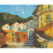 De Tuinolieverfschilderij van de Middellandse Zee op Canvas voor de Kunst van de het Landschapsmuur van Europeanism van het Huisdecor voor Eetkamerdecoratie