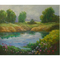 100% de met de hand gemaakte Moderne Kleurrijke Kunst van de het Landschapsmuur van het Bomenolieverfschilderij Abstracte op Canvas voor Eetkamerdecor