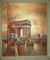 Het eigentijdse van de de Straatscène van Parijs Olieverfschilderij Arc de Triomphe op Canvas