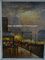 Van het Olieverfschilderijparijs van impressionismeparijs Mes van het de Straat het Met de hand gemaakte Palet op Canvas