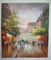 Van het het Olieverfschilderijlandschap van Parijs van de impressioniststraat Acryl het Paletmes voor Kinderenzaal