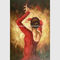 Moderne Met de hand gemaakte Flamencodanser Oil Painting, Abstracte Muur Art Canvas Painting