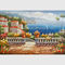 Het met de hand gemaakte Mediterrane Olieverfschilderij van de de Tuinscène van het Landschapsolieverfschilderij voor Decor