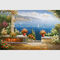 Mediterrane de Vakantiehaven van Art Sea Landscape Oil Painting van de Tuinmuur