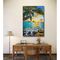 Het Zeegezichtolieverfschilderijen van canvas Met de hand gemaakte Palmen voor Huisdecoratie