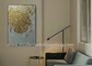 Geweven Canvas Gouden het Schilderen Abstracte Dikke Verfmuur Art For Home Decorative