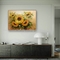 Het het Messenolieverfschilderij van het zonnebloempalet bloeit Muur Art For Bedroom
