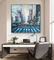 Cityscape van het paletmes Streetscape Olieverfschilderijen Modern Canvas Art For Home Decoration